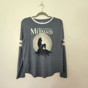 Disney The Little Mermaid Baseball Tee Sz Large